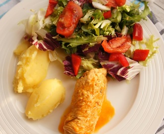 Roladki z indyka z warzywami - obiad do diety 1100kcal
