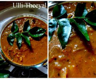 Ulli Theeyal      ( Kerala style Shallots in  Burnt Roasted Coconut Sauce )