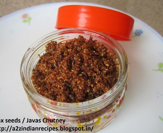 Flax Seeds Chutney / Javas Chatney