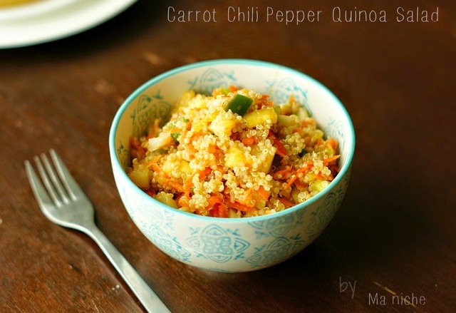 Carrot Chili Pepper Quinoa Salad