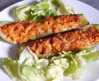 COURGETTES FARCIES TERRE/MER (avec le thermomix)