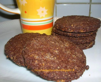 Biscotti integrali con cereali e cacao