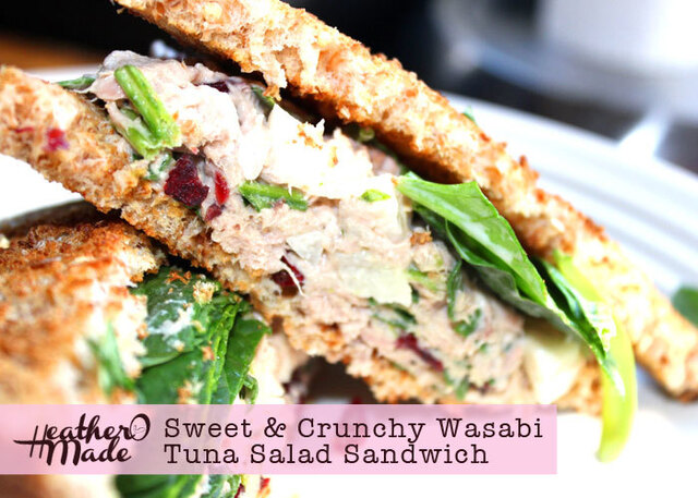 Sweet & Crunchy Wasabi Tuna Salad Sandwich