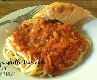 Spaghetti Marinara with Crack Bread