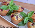 Muffins menthe / framboises pour "Recettes autour d’un ingrédient #20"