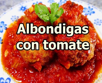 ALBONDIGAS EN SALSA DE TOMATE - recetas de cocina faciles rapidas y economicas de hacer