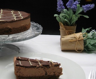 Tarta de Queso y Chocolate sobre Galleta SIN HORNO- Chocolate Cheesecake (Lorraine Pascale)