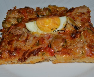 Pizza Marinera con Samfaina y Huevo Duro