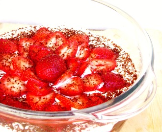 CHOCOLATE & STRAWBERRY TRIFLE PUDDING & the winner!
