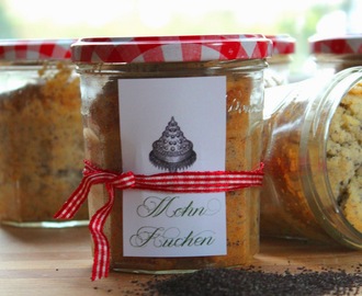 21 ✰ Geschenke aus der Küche : Mohnkuchen im Glas * Presents from the kitchen : Poppy-seed cakes in the glass
