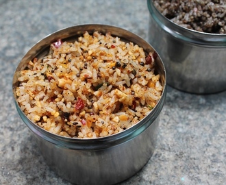 Peanut Rice / Verkadalai Sadam - Lunch Box Ideas