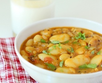 Butter Bean Curry Recipe (Vaal Nu Shaak), Gujarati Vaal Nu Shaak