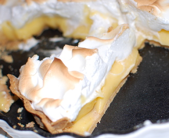 Citrontærte med marengs - Lemon meringue pie (Glutenfri)