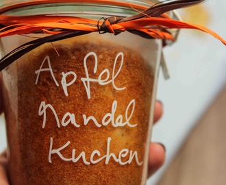 Kuchen aus dem Glas: Apfel-Mandel-Kuchen - high carb