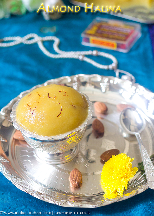 Badam Halwa | Easy Badam Halwa Recipe | Almond Halwa | Indian Sweets | Diwali Recipes | Indian Festival Recipes | Indian Dessert Recipes