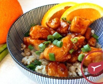 Pollo a la naranja estilo chino