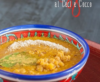 Zuppa indiana di ceci e cocco