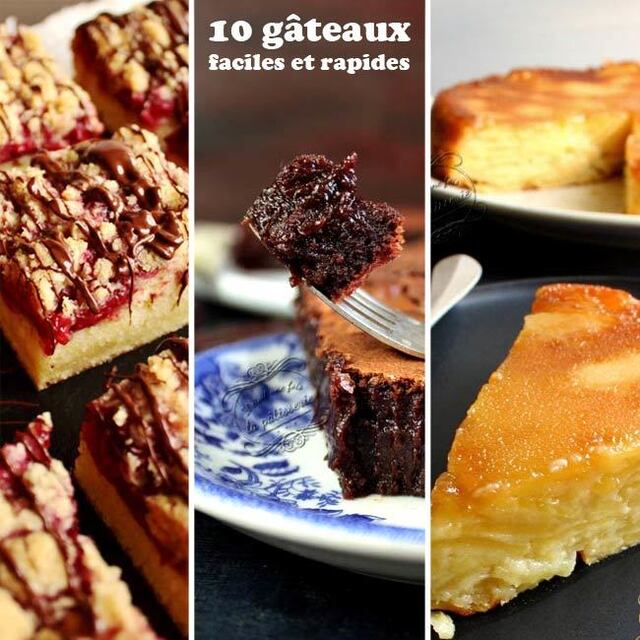 10 recettes de gâteaux faciles et rapides !