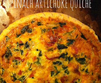 Eat This: Deep Dish Spinach Artichoke Quiche
