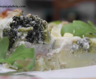 "Ryba z pieca z brokulami",( Fish from the oven with broccoli ),( Pesce al forno con broccoli )