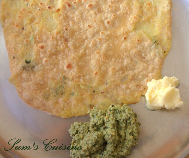 Aloo Paratha - South Indianised!