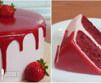 Red Velvet Cake Recipe with Cream Cheese Frosting ( Drip Cake )