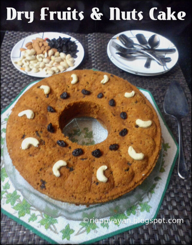 Super Healthy Dry Fruit and Nuts Cake for New Year, New Beginning