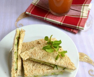 Cucumber Cheese Sandwich | Easy Sandwich Recipes