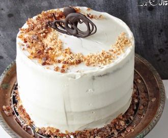carrot cake with  maple mascarpone frosting
