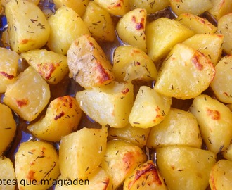 Patatas al horno para guarnición