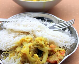 Sodhi (Vegetable in coconut and soya milk) Side dish for Idiyappam /Sevai / Idiyapam