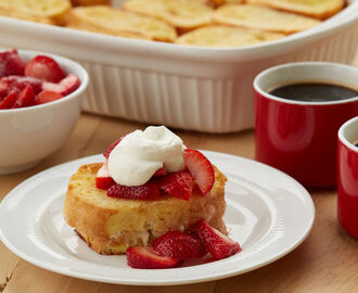Overnight Strawberry Shortcake French Toast