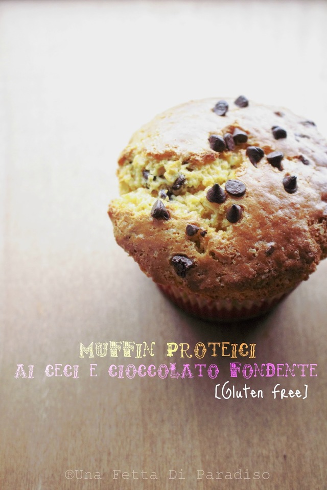 Muffin Proteici Ceci E Cioccolato Fondente [Gluten Free]