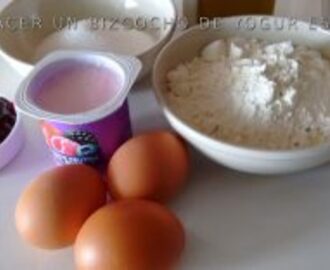 Cómo hacer un bizcocho de yogur esponjoso