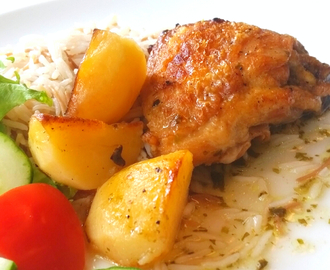 Libanesisk kyckling och potatisgryta
