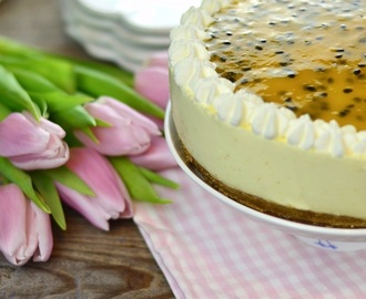 Sommer auf dem Kuchenteller: Maracuja-Buttermilch-Cheesecake