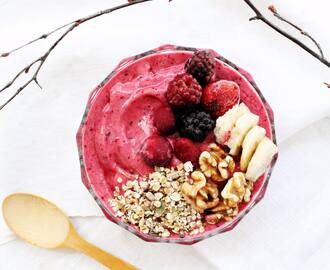 Rosa smoothiebowl