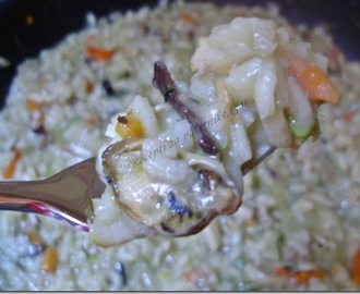Rižot sa plodovima mora i kineskim povrćem/Risotto with seafood and Chinese vegetables