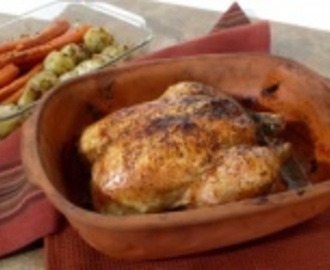 Pečené kura so žemľovou plnkou