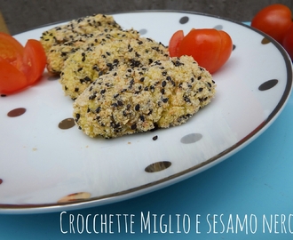 Crocchette miglio zucchine e sesamo nero – ricetta vegan
