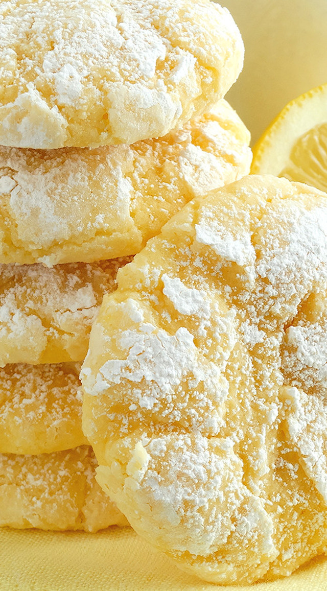 Lemon Gooey Butter Cookies – Best Ever {from scratch!}