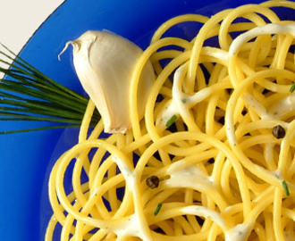 Spaghetti med vitlök