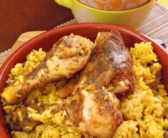 Kurczak z curry oraz ryżem