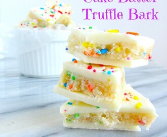 Cake Batter Truffle Bark