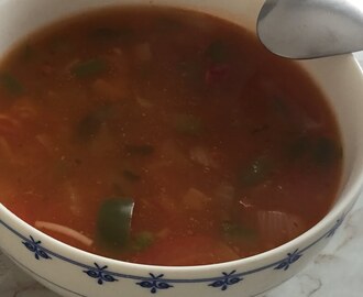 Honig tomaten - groente soep met bulgur