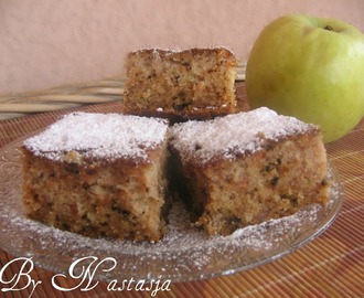 Posni - Zaliveni kolač sa jabukama