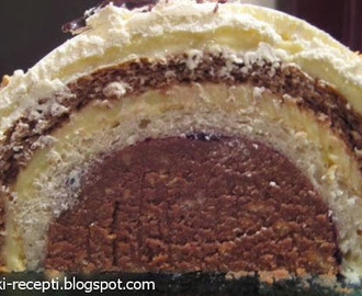 Tunel torta sa orasima i čokoladom