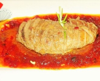 Magret de pato al romero con salsa de piquillos al Oporto