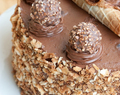 Chocolate Ferrero Rocher Nutella Cake with Hazelnuts
