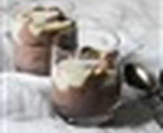 Recept på chokladpudding med toffeekräm